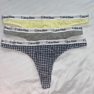 ♡︎ Calvin Klein ♡︎ Set of 3 Thongs